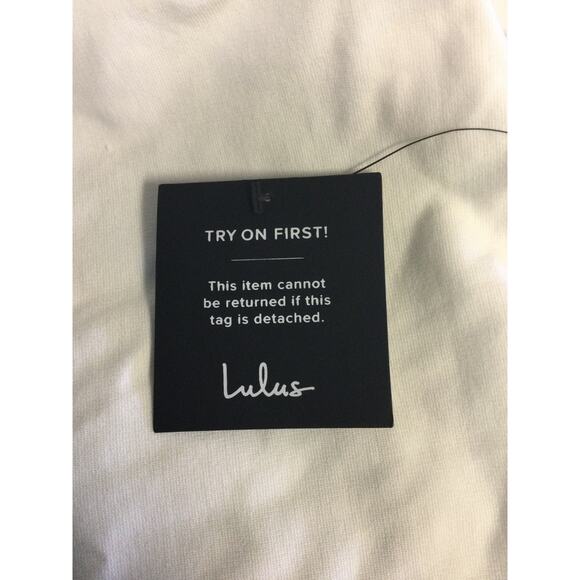 LULU'S XS White How Much I Care Ivory Off-the-Shoulder Midi Dress NEW B60 - Picture 9 of 12